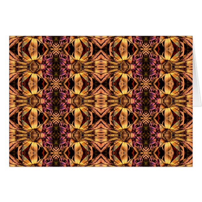 Collage d'art déco de tapisserie - carte (Devant horizontal)