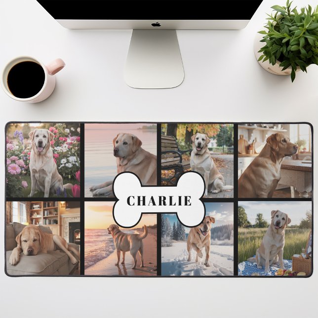 Collage de 8 photos personnalisées Os de Chien Ani (Créateur téléchargé)