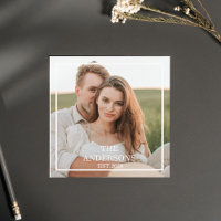 Collage de couple moderne photo et cadeau familial