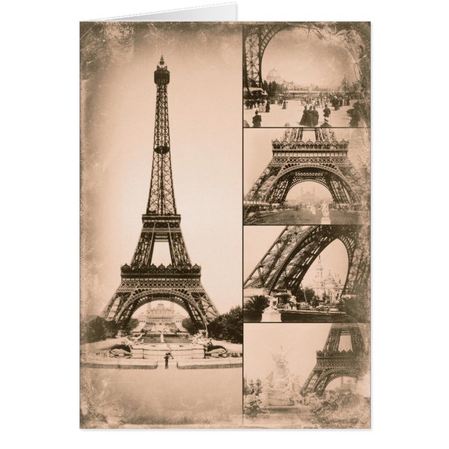 Collage de cru de Paris de Tour Eiffel (Devant)