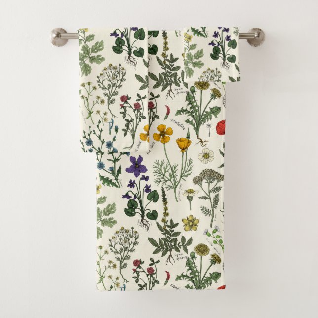 Collage de fleurs sauvages (En situation)