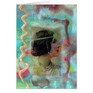 Collage de la Dame des Médias mixtes dans les Past