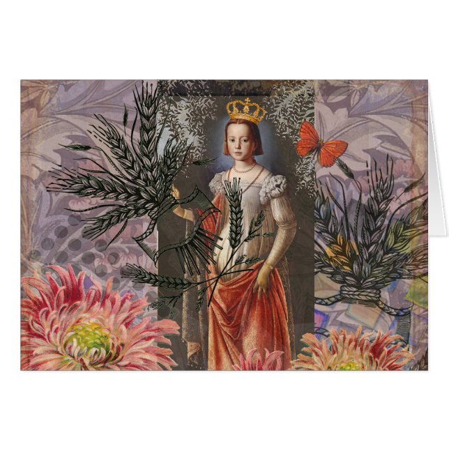 Collage de la déesse céleste Vierge : Céleste vint (Devant horizontal)