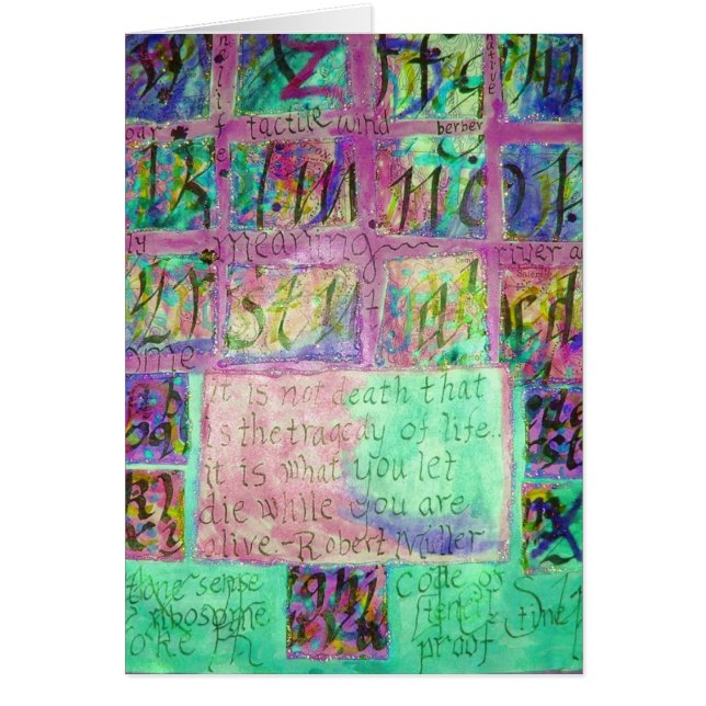 Collage de la vie (Devant)