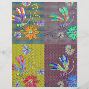 Collage de libellules
