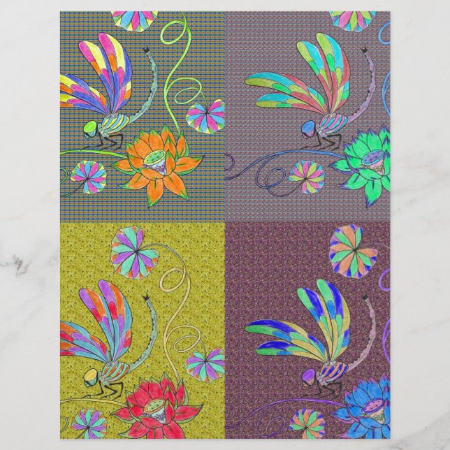 Collage de libellules (Devant)