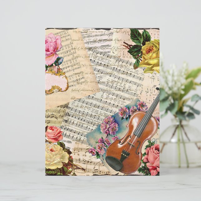 Collage de musique vintage (Debout devant)