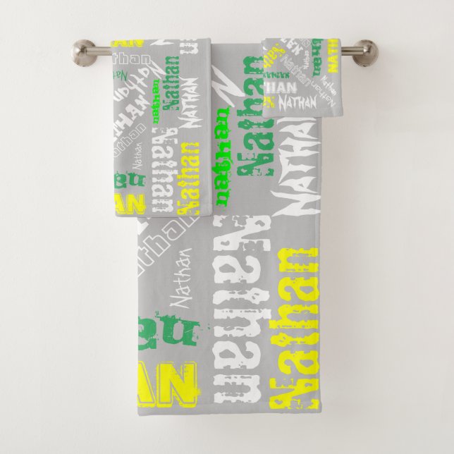 Collage de nom cool Typographie moderne personnali (En situation)