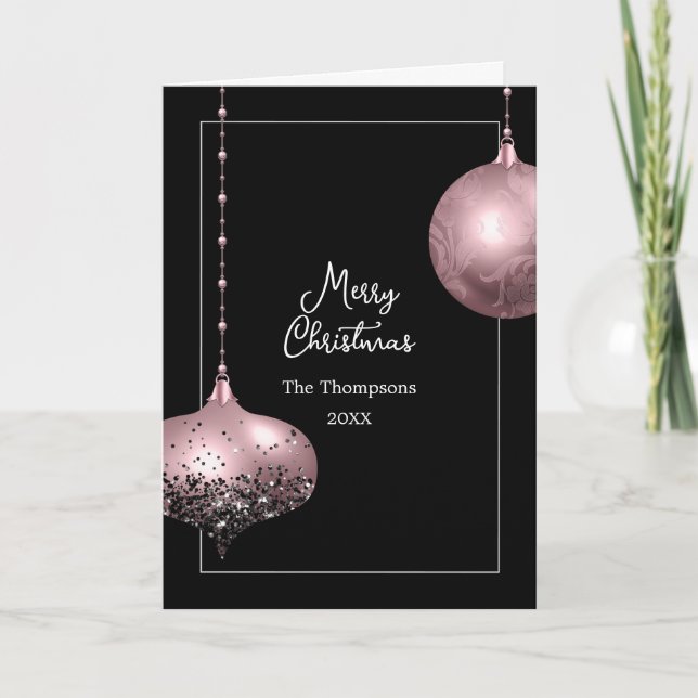 Collage de photo de famille de Noël Carte de vacan (Devant)