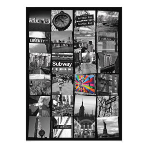 Collage de photographies de la ville de New York