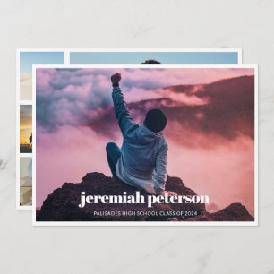 Collage de photos 2024 Faire-part de graduation