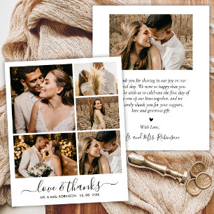 Collage de photos Amour et Remerciements Mariage R