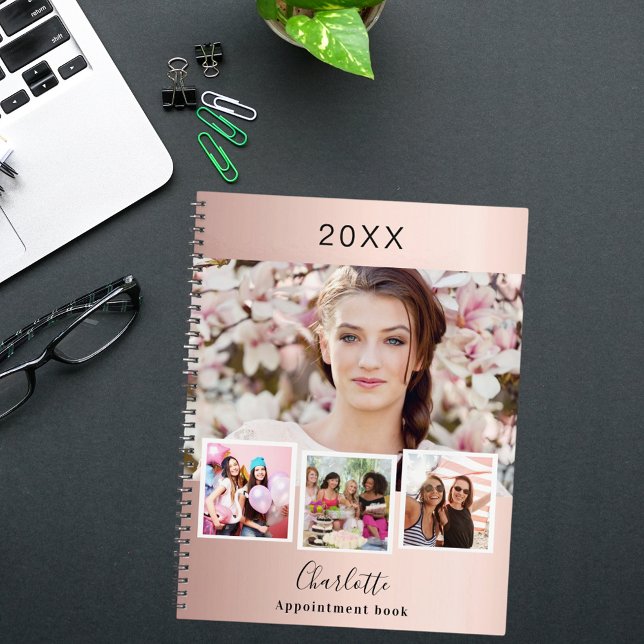 Collage de photos de blush or rose rendez-vous 202 (Créateur téléchargé)