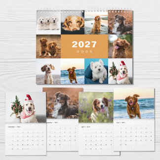 Collage de photos de chiens Moderne Calendrier 202