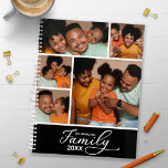Collage de photos de famille moderne<br><div class="desc">Créez un agenda personnalisé à l'aide de ce modèle de collage de photos facile à utiliser. Ajoutez des photos à la couverture avant,  y compris l'année,  le nom de votre famille et votre nom ou autre texte personnalisé,  ainsi qu'une photo en taille réelle à la couverture arrière.</div>