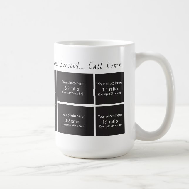 Collage de photos de la maison Café Tasse 15 oz (Droite)