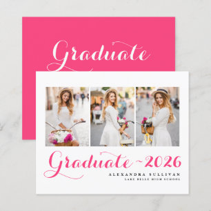 Collage de photos de la promotion 2025 rose vif po