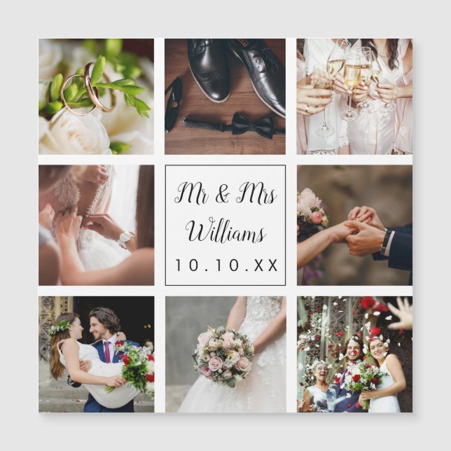 Collage de photos de mariage personnalisé (Devant)