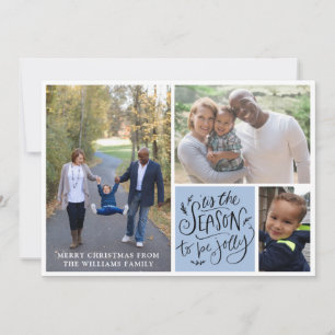 Collage de photos de Noël en famille