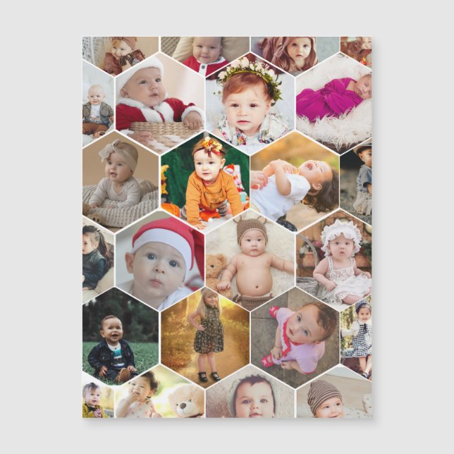 Collage de photos en hexagone (Devant)