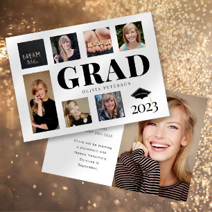 Collage de photos Faire-part diplômé