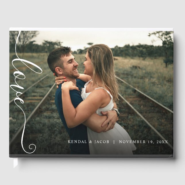 Collage de photos multiples Mariage livre d'invité (Recto)