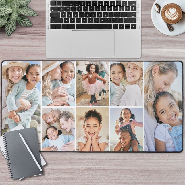 Collage de photos personnalisé (Custom Photo Collage Desk Mat)