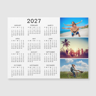 Collage de photos personnalisé Aimant de calendrie