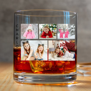 Collage de photos personnalisé Verre à Whisky