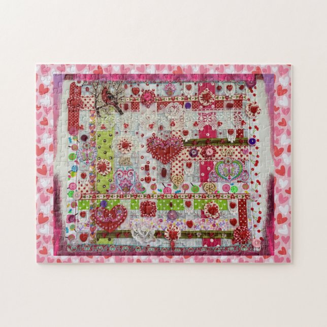 Collage de puzzle de la Saint-Valentin (Horizontal)