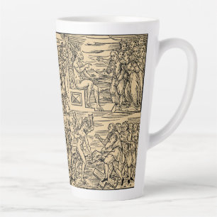 Collage de Satan et ses sorcières 17oz Latte Mug