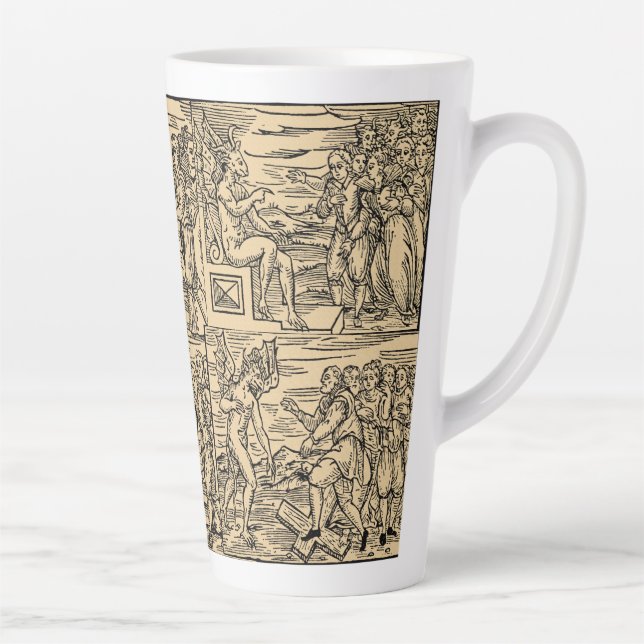 Collage de Satan et ses sorcières 17oz Latte Mug (Droite)