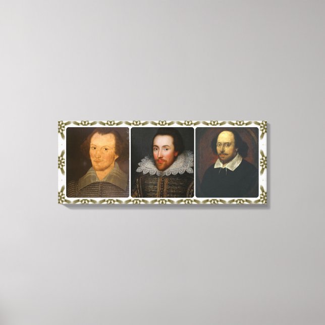 Collage de Shakespeare sur toile encadrée (Recto)