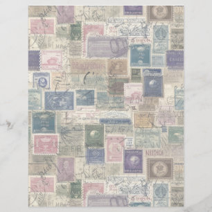 Collage de timbres-poste de fantaisie faux 4