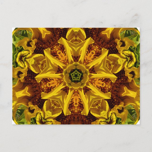 Collage de tournesol - Carte postale (Devant)