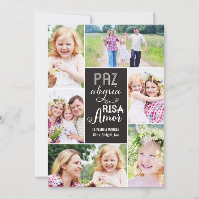 Collage desea día de tarjeta con foto (Devant)