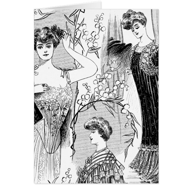 Collage d'illustration de mode rétro (Devant)