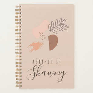 Collage Earth Tone Maquillage Artiste Salon Beauté