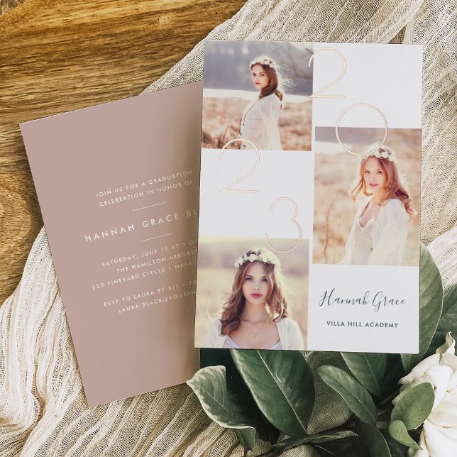 Collage Faire-part de graduation et invitation (Créateur téléchargé)