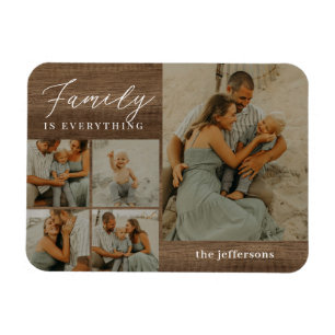 Collage familial Rustique moderne Magnet personnal
