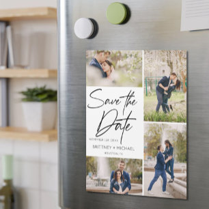 Collage Lettré À La Main Enregistrer La Date