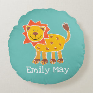 Collage Lion personnalisé Imprimer Coussin de cous