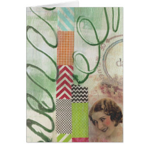 Collage mixte de la Dame des médias