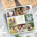 Collage moderne élégant 8 Photos Famille Noël<br><div class="desc">Collage moderne élégant 8 Photos Carte de Noël de famille. N'hésitez pas à changer la couleur de l'arrière - plan en bas pour vous coordonner avec la photo choisie pour l'avant. AVIS IMPORTANT : Ce design fait partie d'une collection et contient d'autres éléments coordonnés que vous pouvez trouver dans mon...</div>