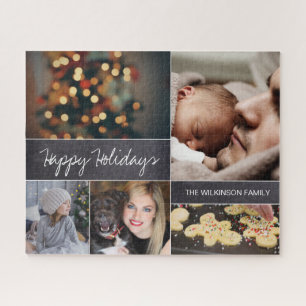 Collage moderne personnalisé Puzzle photo pour fam