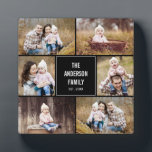 Collage moderne Plaque personnalisée avec l'Easel<br><div class="desc">Cette plaque avec chevalet fait un grand gardien pour préserver une grande mémoire. Conception par © berryberrysweet. Visitez notre site Web à l'adresse www.berryberrysweet.com pour obtenir des articles assortis et plus d'options de conception!</div>