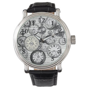 Collage Montre de Goût Victorien Alice au Pays des