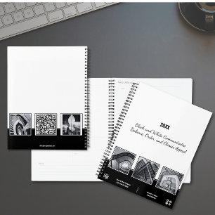 Collage noir et blanc Planificateur pour petites e