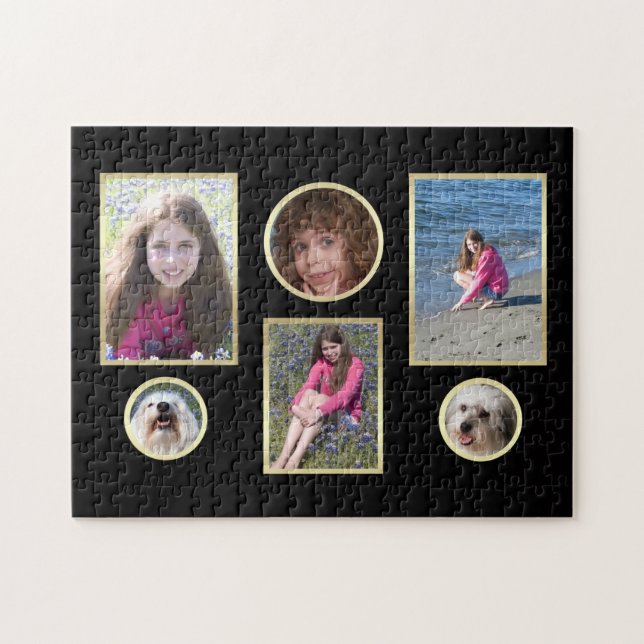 Collage personnalisé Six Puzzle photo (Horizontal)