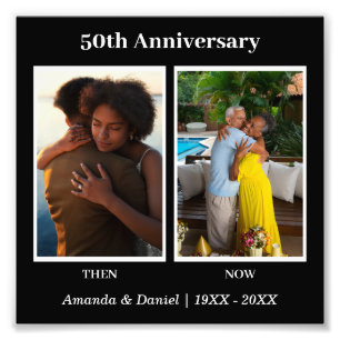 Collage photo anniversaire Noir et Blanc 2
